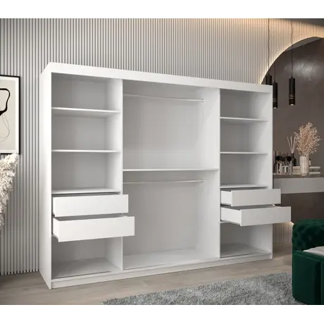 Buy Boliwia Sliding Door Wardrobe 250cm, Colour: Oak Artisan, Item Width: 250, 9 from Furnituretta