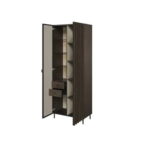 Buy Piemonte PE-02 Tall Display Cabinet 73cm, 2 from Furnituretta