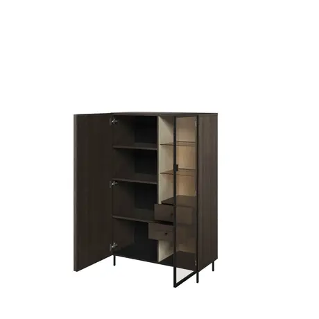 Buy Piemonte PE-06 Display Cabinet 92cm, 2 from Furnituretta