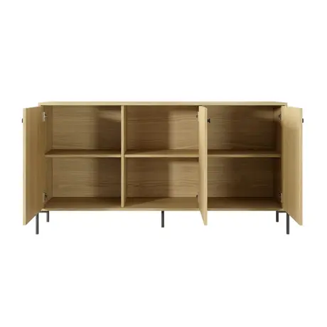 Buy Scandi Sideboard Cabinet 157cm, 4 from Furnituretta