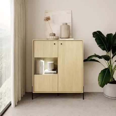 Buy Scandi Display Cabinet 107cm, 6 from Furnituretta