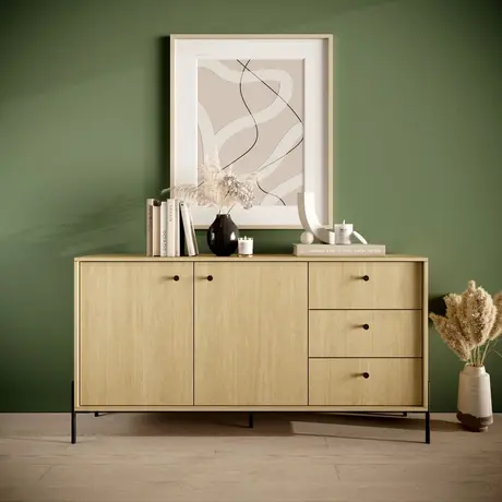 Buy Scandi Sideboard Cabinet 157cm [Drawers], 5 from Furnituretta