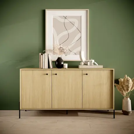 Buy Scandi Sideboard Cabinet 157cm, 5 from Furnituretta