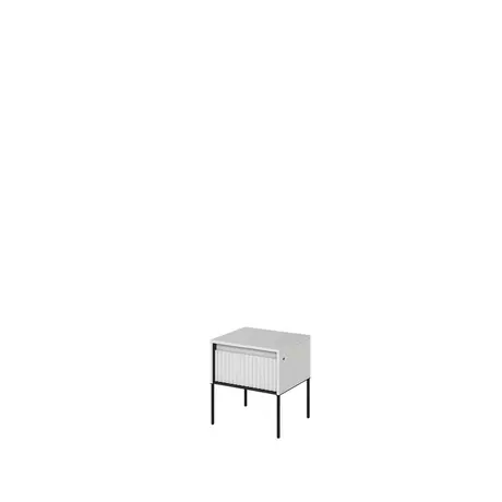 Buy Trend TR-10 Bedside Cabinet White Matt 46cm, Colour: White Matt, Item Width: 46 from Furnituretta