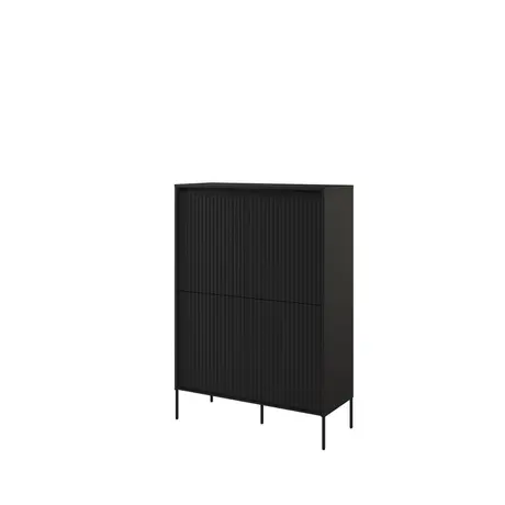 Buy Trend TR-03 Highboard Cabinet 98cm, Colour: Black Matt, Item Width: 98 from Furnituretta