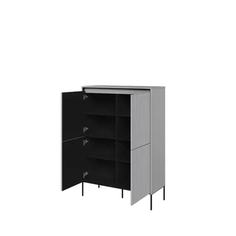Buy Trend TR-03 Highboard Cabinet 98cm, Colour: Black Matt, Item Width: 98, 15 from Furnituretta