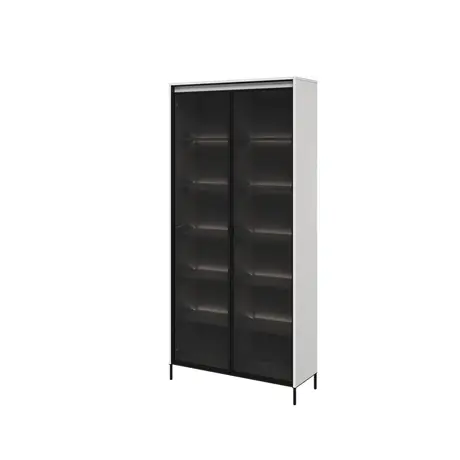 Buy Trend TR-07 Tall Display Cabinet 92cm, Colour: White Matt, Item Width: 34 from Furnituretta