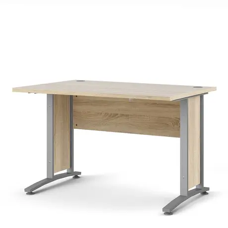 Buy Prima Desk: Modern 120cm Oak and Steel Design, 2 from Furnituretta