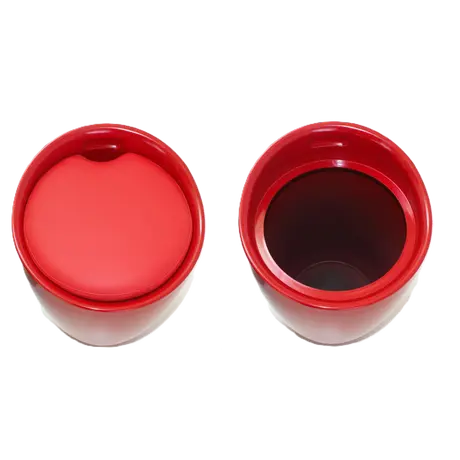 Buy Dawson Red High Gloss Stool with Storage, Colour: Red, 2 from Furnituretta