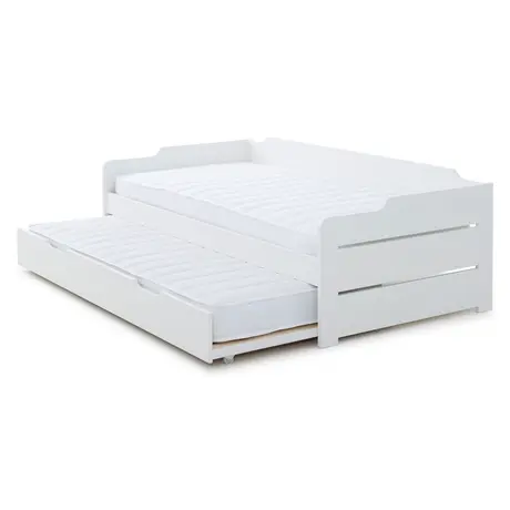 Buy Copella White Guest Bed with Trundle – Single (3ft) Day Bed with Pull‑Out Bed, 5 from Furnituretta