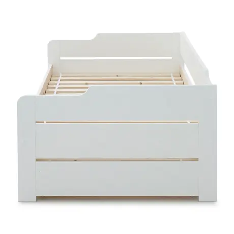Buy Copella White Guest Bed with Trundle – Single (3ft) Day Bed with Pull‑Out Bed, 6 from Furnituretta