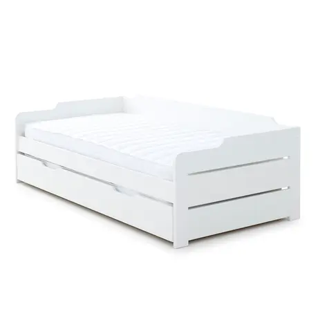 Buy Copella White Guest Bed with Trundle – Single (3ft) Day Bed with Pull‑Out Bed, 3 from Furnituretta