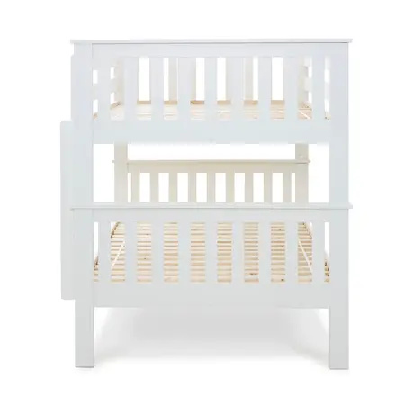 Buy Oslo White Quadruple Bunk Bed – Small Double 4ft Bunk for Four Sleepers, 9 from Furnituretta