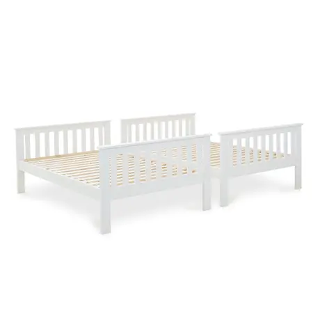 Buy Oslo White Quadruple Bunk Bed – Small Double 4ft Bunk for Four Sleepers, 13 from Furnituretta