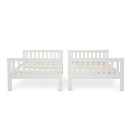 Buy Oslo White Quadruple Bunk Bed – Small Double 4ft Bunk for Four Sleepers, 14 from Furnituretta