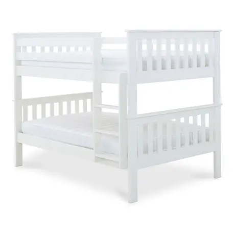Buy Oslo White Quadruple Bunk Bed – Small Double 4ft Bunk for Four Sleepers, 7 from Furnituretta
