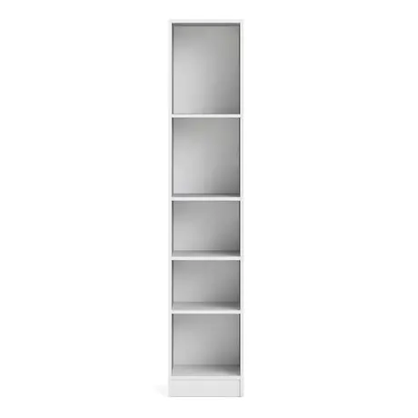 Buy Stylish 4-Shelf White Bookcase for Small Spaces, 3 from Furnituretta