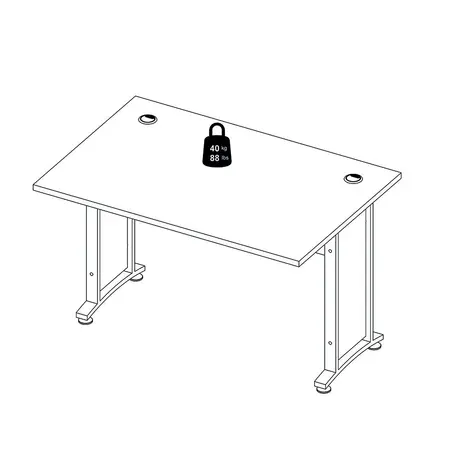 Buy Prima Desk 120cm: Chic Oak Design for Any Space, 8 from Furnituretta