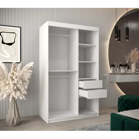 Buy Boliwia Sliding Door Wardrobe 120cm, Colour: Oak Artisan, Item Width: 120, 9 from Furnituretta