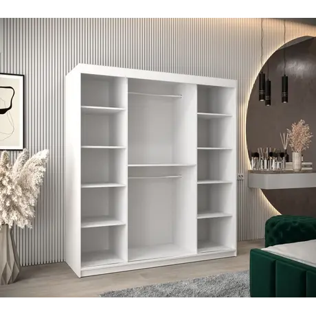 Buy Boliwia Sliding Door Wardrobe 180cm, Colour: Oak Artisan, Item Width: 180, 8 from Furnituretta