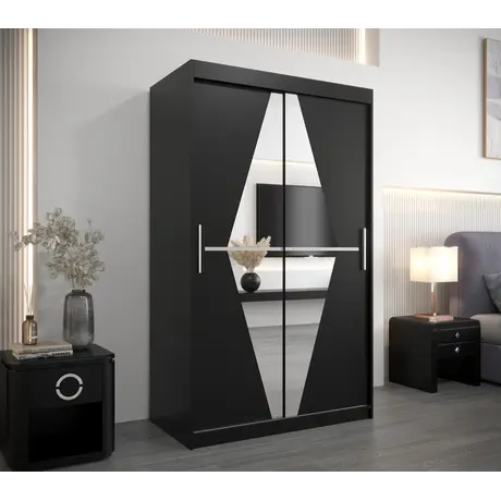 Buy Boliwia Sliding Door Wardrobe 120cm, Colour: Oak Artisan, Item Width: 120, 11 from Furnituretta