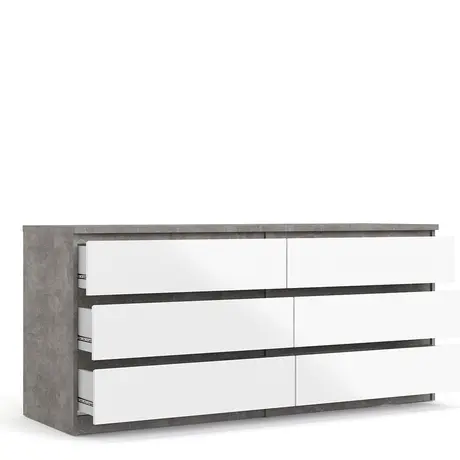 Buy Naia Wide Chest of 6 Drawers: Functionality and Fashion, 3 from Furnituretta