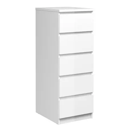 Buy Organization meets Elegance: White High Gloss Chest from Furnituretta