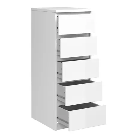 Buy Organization meets Elegance: White High Gloss Chest, 3 from Furnituretta