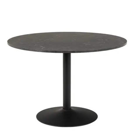 Buy Matt Black Base Ibiza Round Dining Table: Sleek Design from Furnituretta