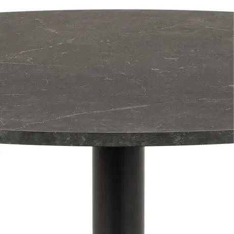 Buy Matt Black Base Ibiza Round Dining Table: Sleek Design, 3 from Furnituretta