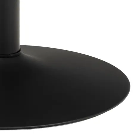Buy Matt Black Base Ibiza Round Dining Table: Sleek Design, 6 from Furnituretta