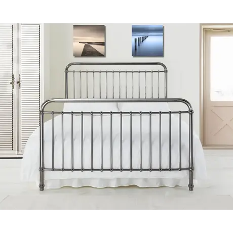Buy Rose Bed Frame: Where Elegance Meets Modern Style, Colour: Black Chrome, Size: 4ft6/Double, Item Width: 145 from Furnituretta