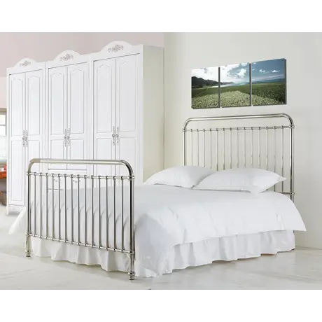 Buy Rose Bed Frame: Where Elegance Meets Modern Style, Colour: Chrome, Size: 5ft/King , Item Width: 160, 3 from Furnituretta