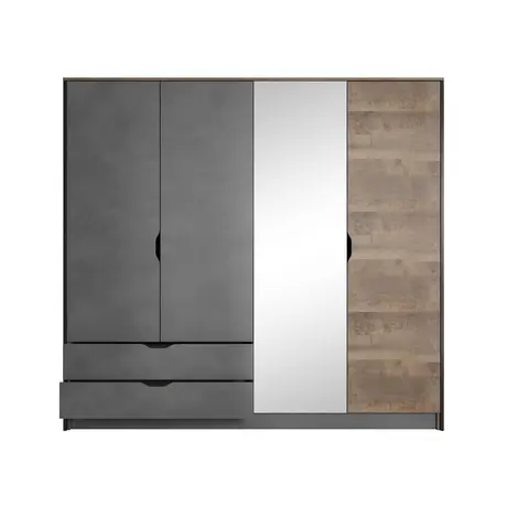 Buy Arden Hinged Door Wardrobe 220cm, 3 from Furnituretta