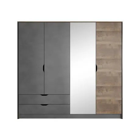 Buy Arden Hinged Door Wardrobe 220cm, 5 from Furnituretta