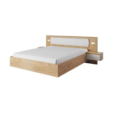 Buy Xelo Bed Frame With Bedside Cabinets [EU King] from Furnituretta