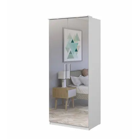Buy Optima 58 - 2 Door Wardrobe, Colour: White, Item Width: 90, 2 from Furnituretta