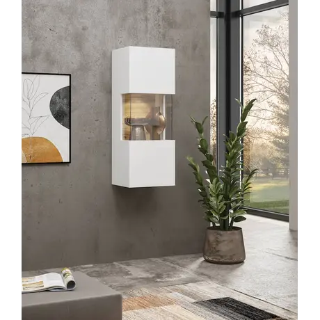Buy Ava 07 Wall Hung Cabinet, Colour: White Matt, Item Width: 36, 12 from Furnituretta