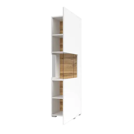 Buy Ava 05 Tall Display Cabinet White Matt, Colour: White Matt, Item Width: 36, 5 from Furnituretta