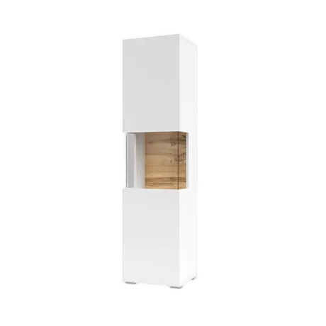 Buy Ava 05 Tall Display Cabinet White Matt, Colour: White Matt, Item Width: 36, 4 from Furnituretta
