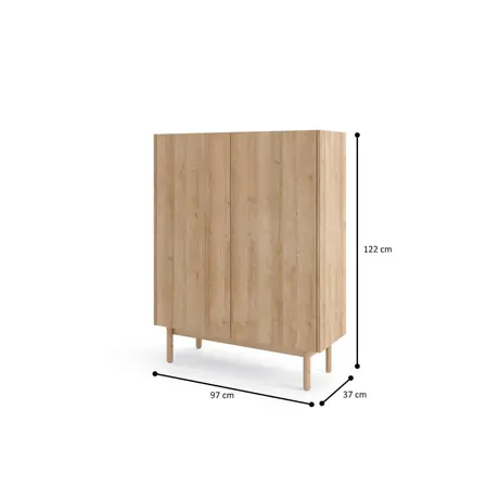 Buy Boho Highboard Cabinet 97cm, 2 from Furnituretta