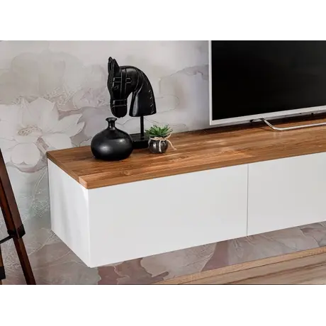 Buy Dallas TV Entertainment Unit, Colour: White, Item Width: 180, 11 from Furnituretta