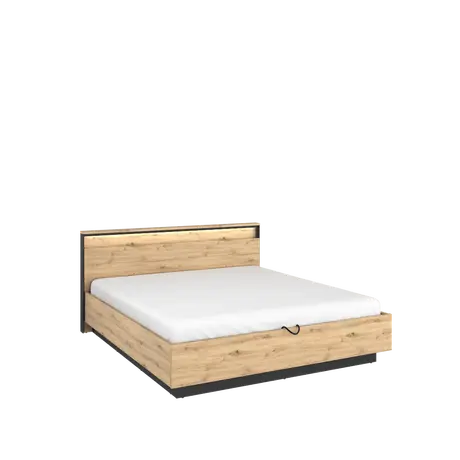 Buy Quant QS-02 Ottoman Bed, Colour: Oak Artisan, Size: 160 x 200cm, 3 from Furnituretta