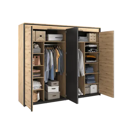 Buy Quant QS-05 Hinged Wardrobe 250cm, 3 from Furnituretta