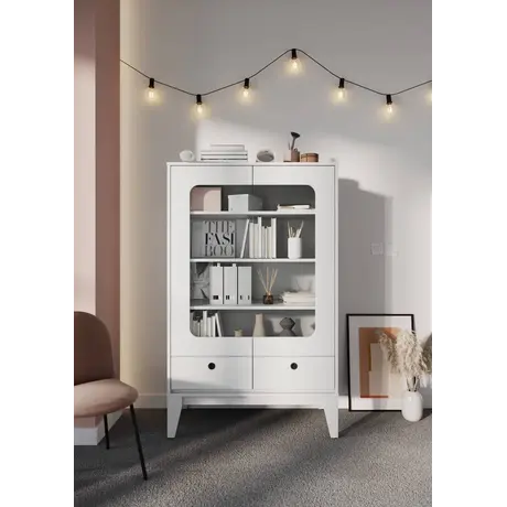 Buy Femii FE-08 Display Cabinet 92cm, 4 from Furnituretta