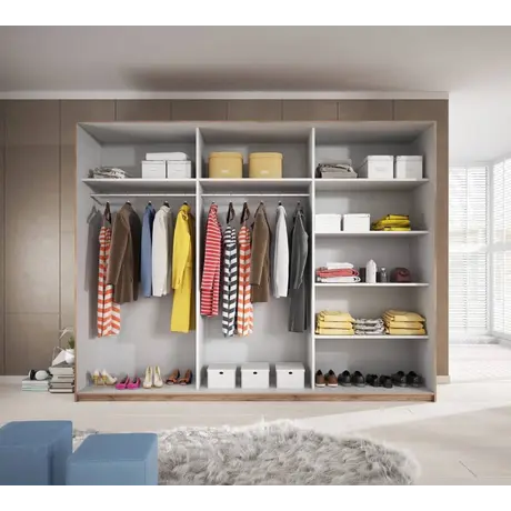 Buy Galaxy Sliding Door Wardrobe, Colour: White Matt, Item Width: 200, 5 from Furnituretta