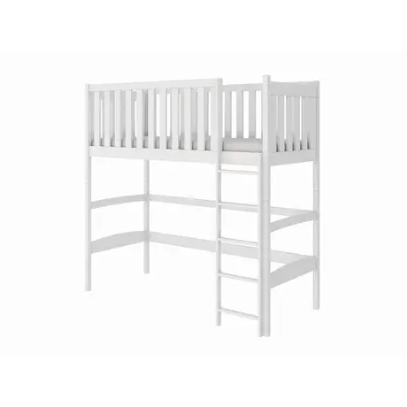 Buy Laura Loft Bed, Colour: White, Mattresses: Foam Mattress from Furnituretta