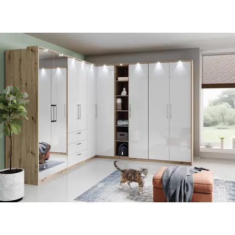 Buy Optima 58 - 2 Door Wardrobe, Colour: White, Item Width: 90, 5 from Furnituretta