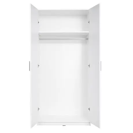 Buy Snow 02 Hinged Door Wardrobe 92cm, 2 from Furnituretta