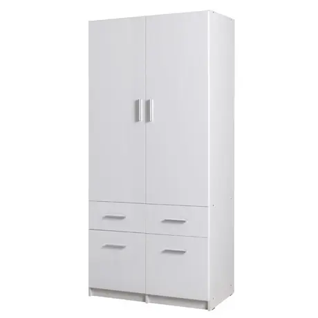 Buy Snow 03 Hinged Door Wardrobe 92cm from Furnituretta